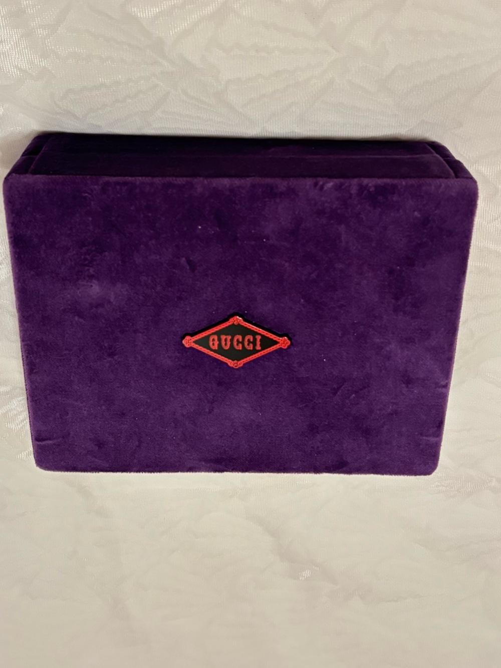 Gucci Purple Velvet playing cards, Box only